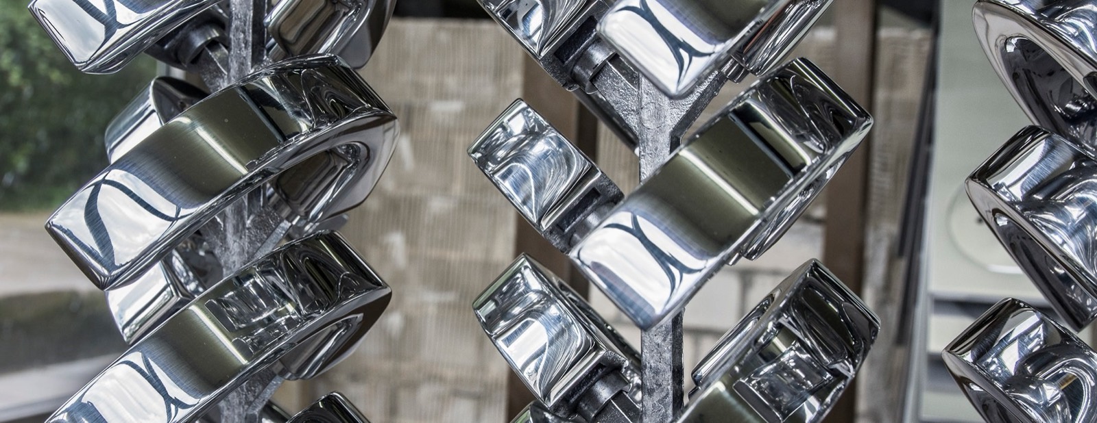 Hochglanzpolierte Aluminiumteile